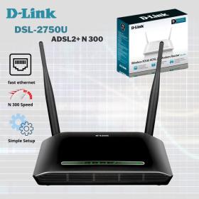 D-Link Modem Routeur Sans-Fil Wifi Adsl2+ N 300 Dsl-2750U Usb Double 